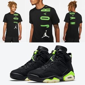 Nike Air Jordan Shirt NWT For Jordan 6 Electric Green